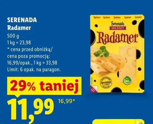 Ser Radamer Serenada promocja w Lidl