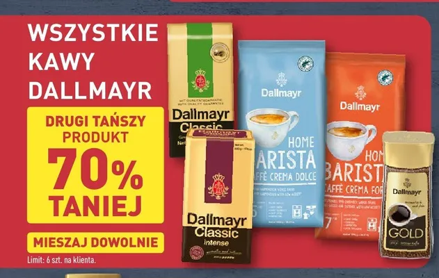 Kawa ziarnista Dallmayr Home Arista Caffè Crema Dolce promocja w Aldi