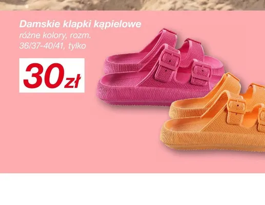 Damskie klapki kąpielowe rozm. 36/37-40/41 promocja w KiK