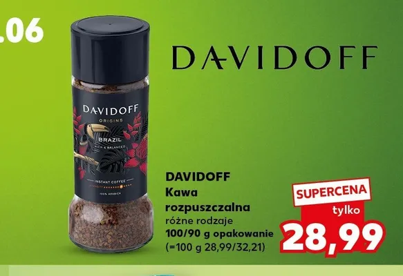 Kawa rozpuszczalna Davidoff promocja w Kaufland
