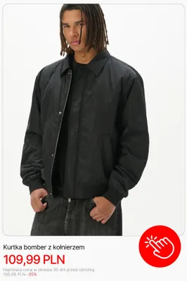 Kurtka bomber z kołnierzem Cropp promocja w Cropp