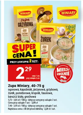 Zupa Winiary ogonowa promocja w Twój Market