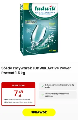 Sól do zmywarek Ludwik Active Power Protect promocja w Media Expert