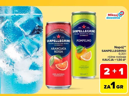 Napój Sanpellegrino Pompelmo promocja w Carrefour Market