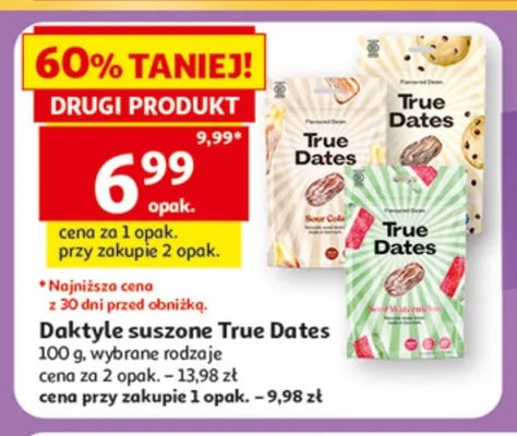Daktyle suszone True Dates promocja w Auchan