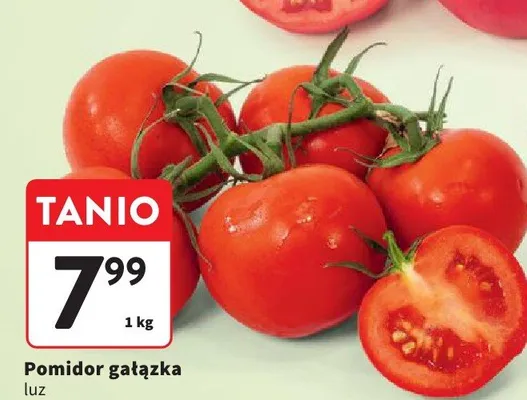 Pomidor gałązka luz promocja w Intermarche
