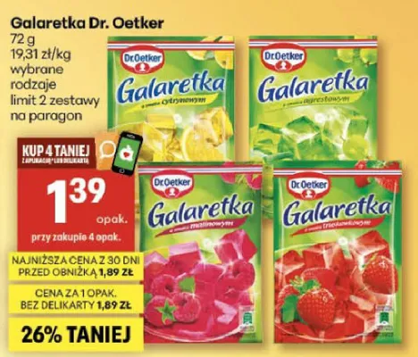 Galaretka promocja w Delikatesy Centrum