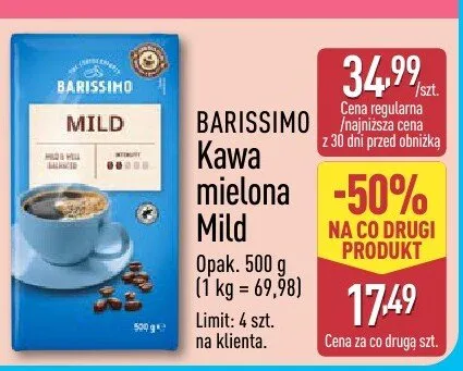 Kawa mielona Mild promocja w Aldi
