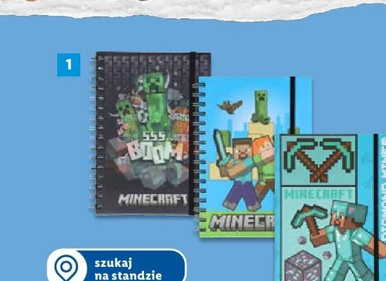 Notes A5 Minecraft promocja w Lidl