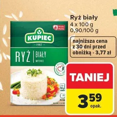 Ryż biały promocja w Carrefour