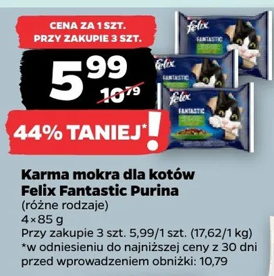Karma mokra dla kotów promocja w Netto