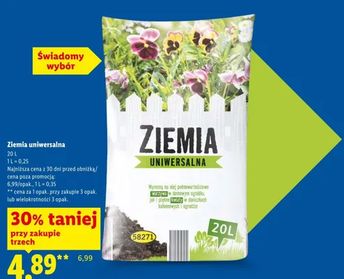 Ziemia uniwersalna promocja w Lidl