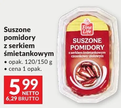 Suszone pomidory z serkiem śmietankowym Fine Life promocja w Makro