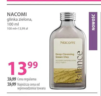 Glinka zielona Nacomi promocja w Hebe
