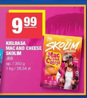 Kiełbasa Mac and Cheese Skolim JBB promocja w SPAR