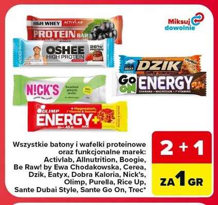 Baton proteinowy Oshee High Protein promocja w Carrefour