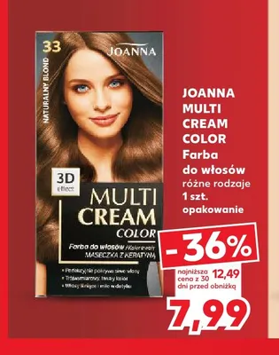 Farba do włosów Joanna Multi Cream Color promocja w Kaufland