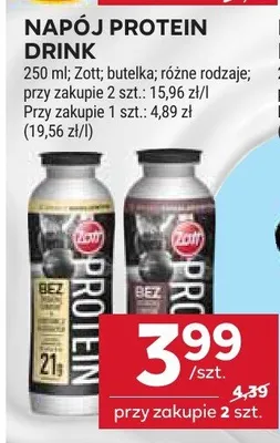 Napój protein drink butelka promocja w Stokrotka