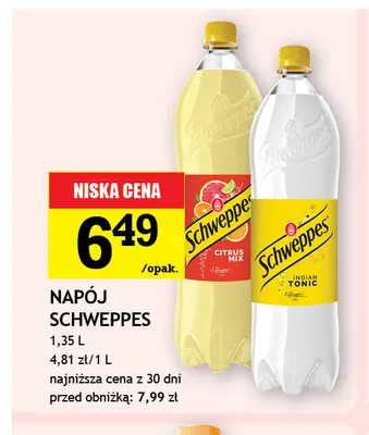 Napój gazowany Schweppes Indian Tonic promocja w Gram Market