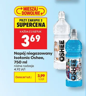 Napój niegazowany Isotonic Oshee Multifruit promocja w Biedronka