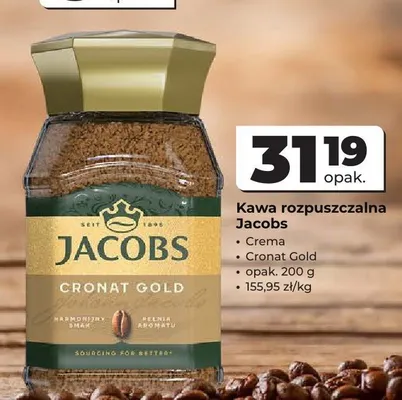 Kawa rozpuszczalna Jacobs Cronat Gold promocja w Odido