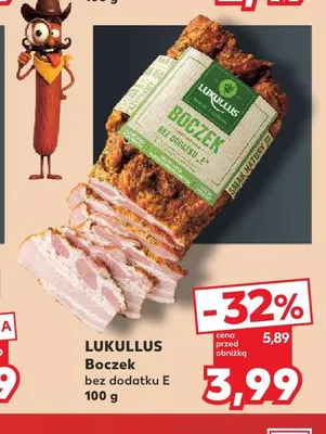 Boczek bez dodatku E Lukullus promocja w Kaufland