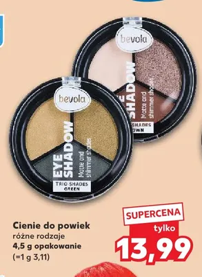 Cienie do powiek Bevola Trio Shades Brown promocja w Kaufland