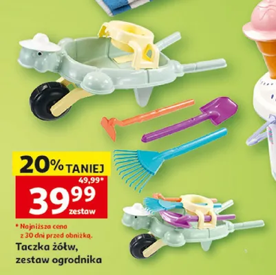 Taczka żółw zestaw ogrodnika promocja w Auchan