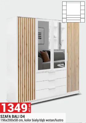 Szafa Bali D4 promocja w Merkury Market