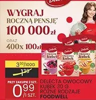 Deser 90g wybrane rodzaje Delecta owocowy puree 30g deserek pożywny jogurt naturalny promocja w Wafelek