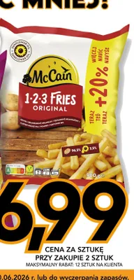 Frytki McCain 1-2-3 Fries Original promocja w Kupiec