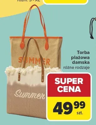 Torba plażowa damska promocja w Carrefour