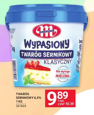 Twaróg sernikowy Wypasiony Mlekovita 6,5% promocja w Selgros