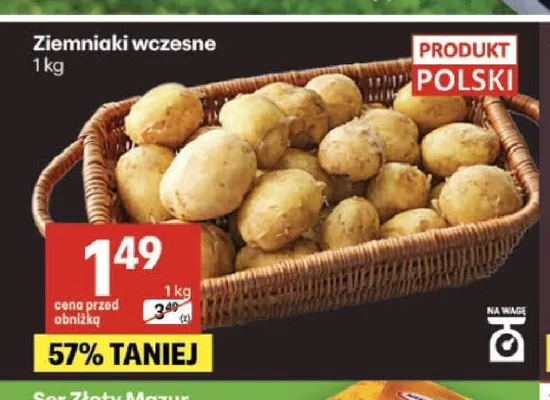 Ziemniaki wczesne promocja w Delikatesy Centrum