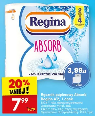 Ręcznik papierowy Absorb Regina promocja w Twój Market
