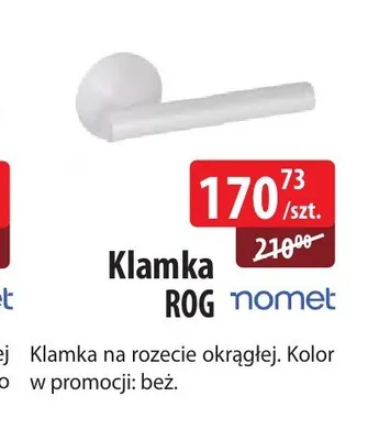 Klamka ROG Nomet beżowa promocja w Dobre Dla Domu