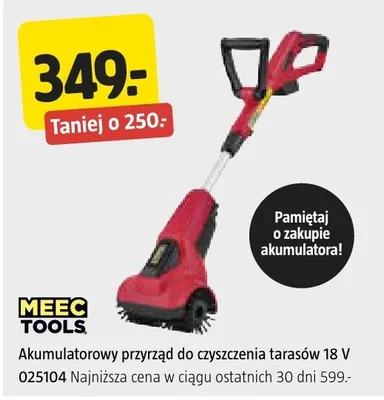 Akumulatorowy przyrząd do czyszczenia tarasów 18 V promocja w Jula
