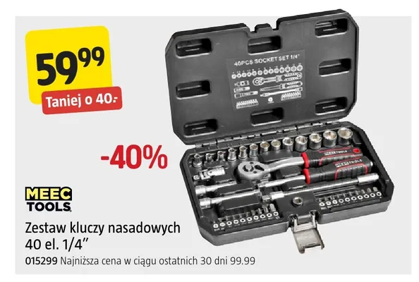 Zestaw kluczy nasadowych Meec Tools promocja w Jula