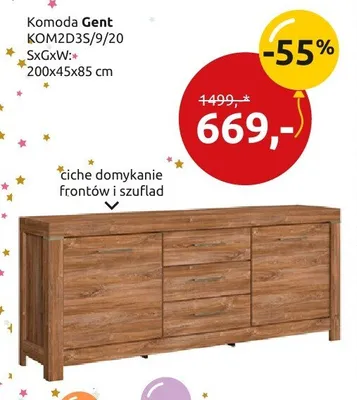 Komoda Gent promocja w Black Red White