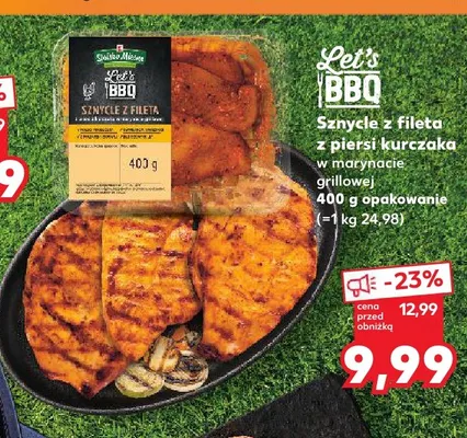 Sznycle z fileta z piersi kurczaka w marynacie grillowej Let's BBQ promocja w Kaufland