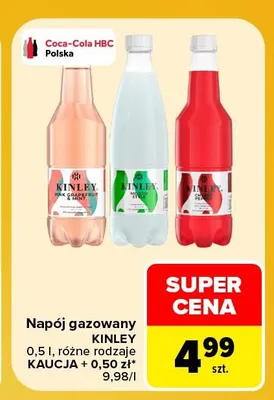 Napój gazowany Kinley promocja w Carrefour Market