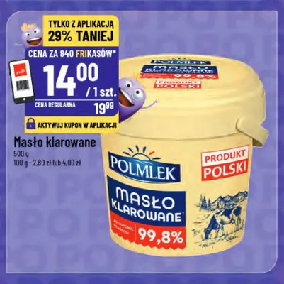 Masło klarowane Polmlek promocja w POLOmarket