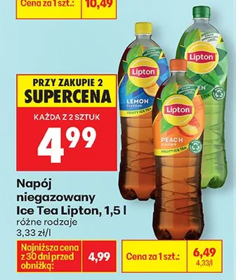 Napój niegazowany Ice Tea, różne rodzaje promocja w Biedronka