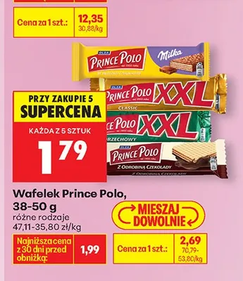 Wafelek Prince Polo classic promocja w Biedronka