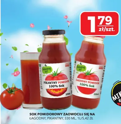 Sok pomidorowy Zaowocuj się na promocja w Top Market