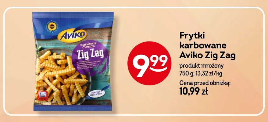 Frytki karbowane Aviko Zig Zag promocja w Żabka