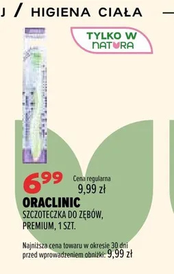 Szczoteczka do zębów Oraclinic Premium promocja w Drogerie Natura