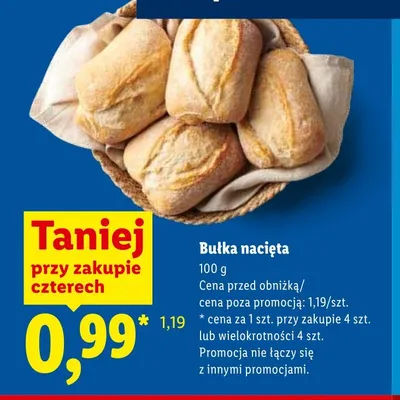 Bułka nacięta promocja w Lidl