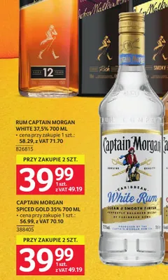 Rum Captain Morgan White 37,5% promocja w Selgros