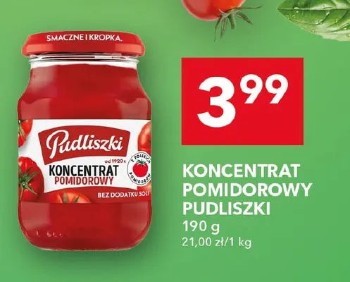 Koncentrat pomidorowy Pudliszki promocja w LEWIATAN